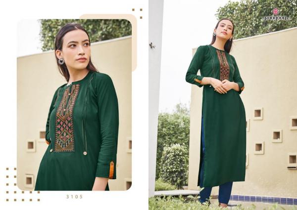 Rangoon Park 3 Rayon Designer Kurti